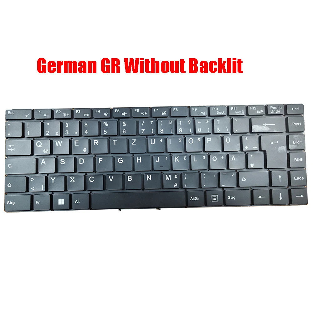 Teclado para Notebook com Retroiluminação para Medion Akoya Preto Alemão gr França e fr E14304 Md63780