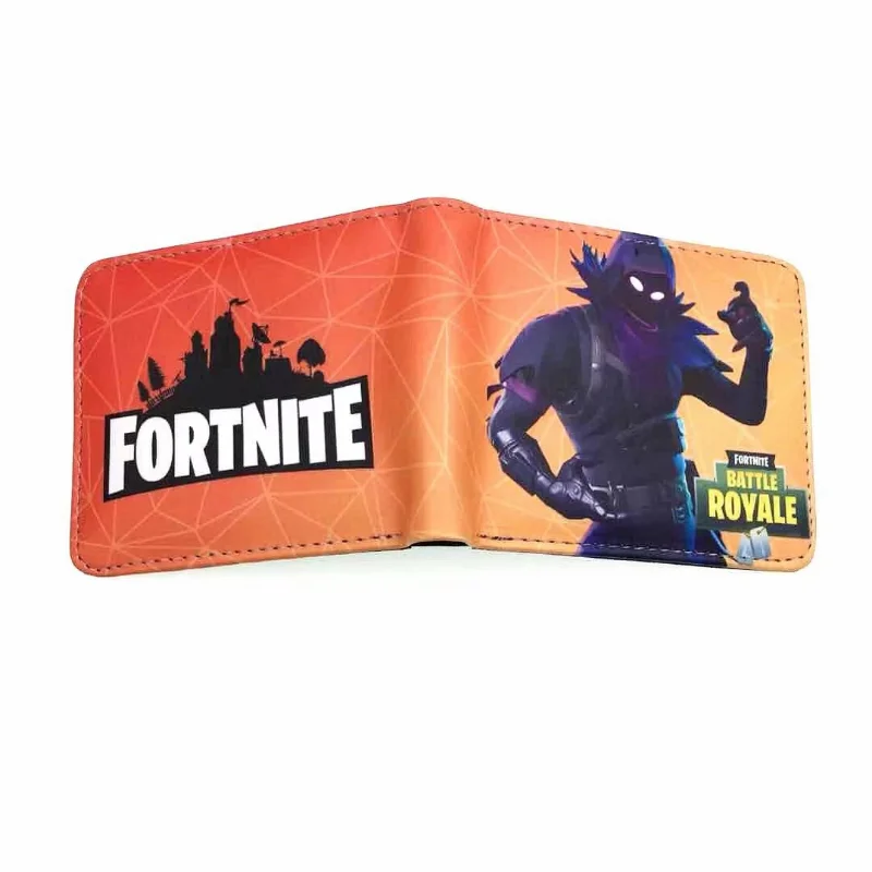 Fortnite PU Wallet High Quality Popular Leather Anime Wallet with Coin Pocket Card Holder Men\'s Women\'s Purse