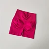 Short de Yoga taille haute sans couture pour femmes, Sexy, contrôle du ventre, Leggings courts de gymnastique, respirant, Short d'entraînement de course