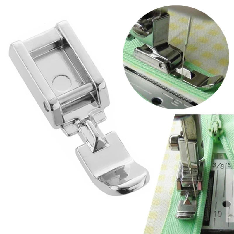 Sewing Machines Presser Foot Narrow Zipper Zip Stitch for Singer Brother  Janome