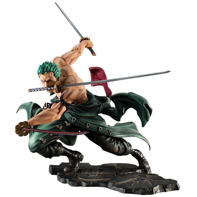

One Piece Anime Figure GK Roronoa Zoro Three-blade Sa-maximum Manga Anime Statue Action Figure Collection Model Kid Dolls Toy