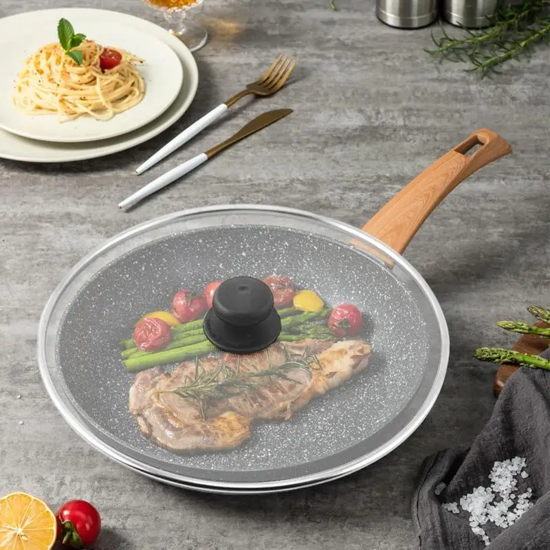 Oil Splatter Screen Anti-slip Stainless Steel Guard Frying Pan Oil Proofing Lid Kitchen Mesh Pot Filter Lid Cooking Tools 29cm