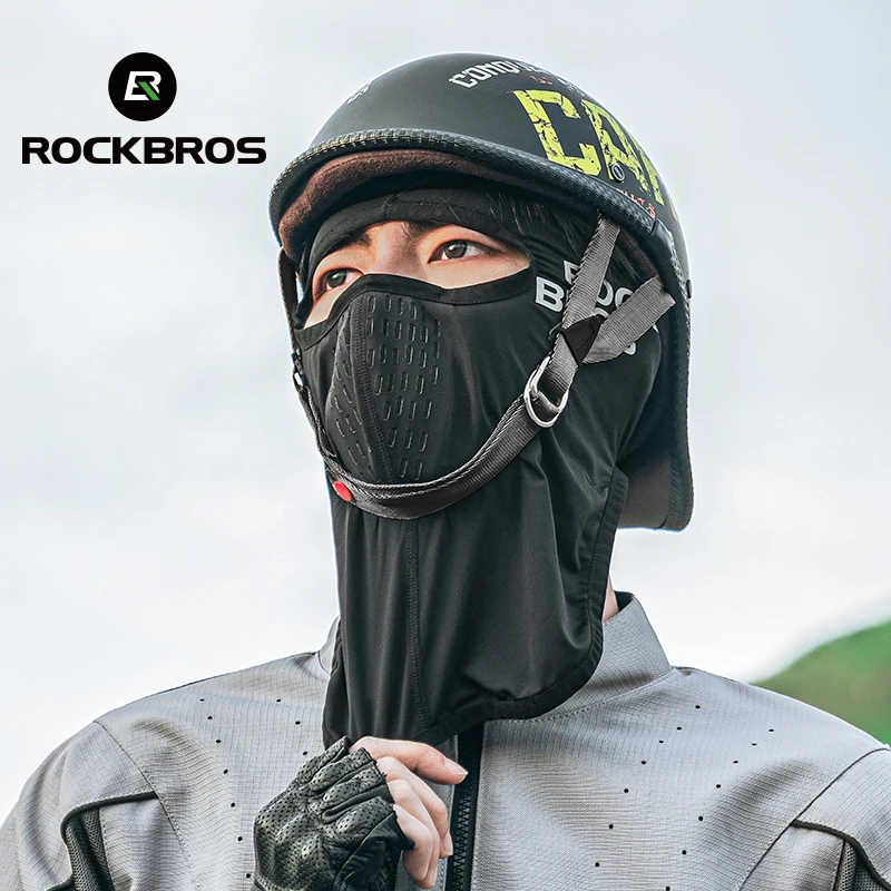 

ROCKBROS Summer Cycling Mask Breathable Sun UV Protection Balaclava Scarf Motorcycle Face Mask Quick-Drying Cool Neck Gaiter