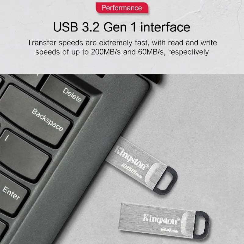 Metal USB 3.2 Flash Drive - Kingston DataTraveler Kyson - Kingston Shop US  – Kingston Technology