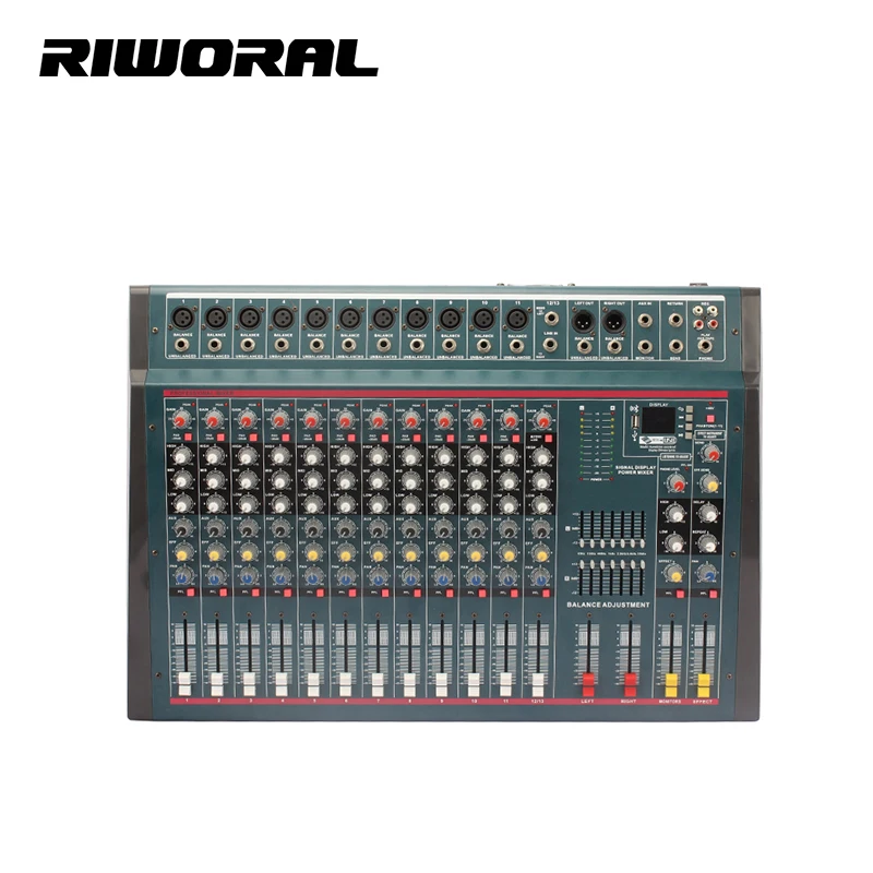 

12-канальный профессиональный звуковой мощный миксер DN1233 с usb-интерфейсом, контроллер, миксер, Профессиональный Звукоусилитель