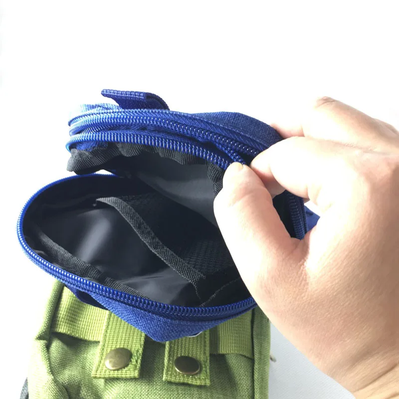 1PC Tactical Molle Pouch Belt Waist Pack Bag Durable Canvas Outdoor Running Gadgets EDC Tool Zipper Waistpacks Pen Torch Holster