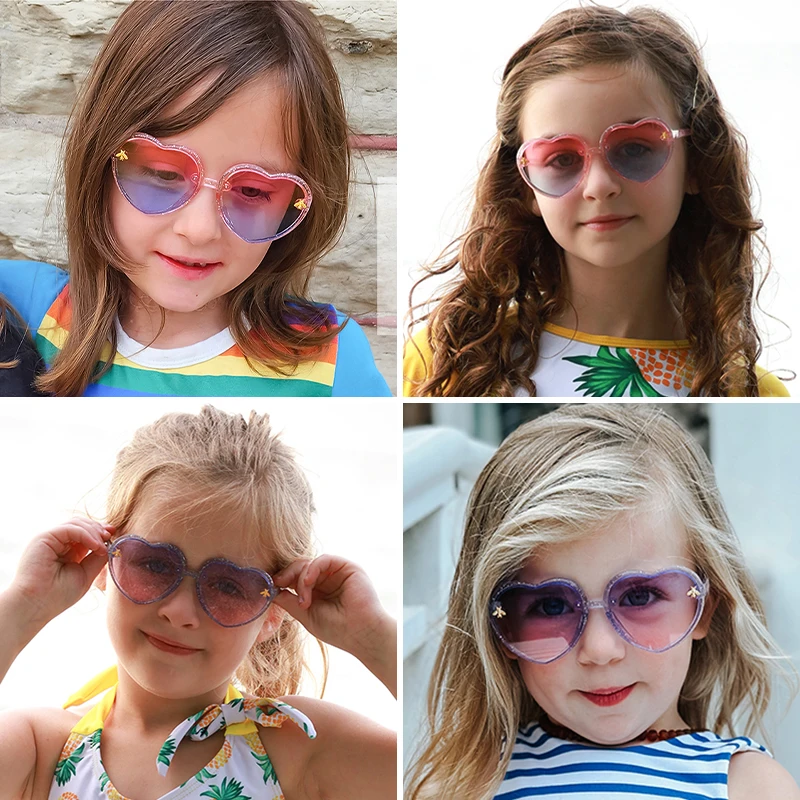 Children Cute Colors Animal Bee UV400 Sunglasses Baby Girls Outdoor Acrylic Sun Protection Sunglasses Kids Sun Glasses