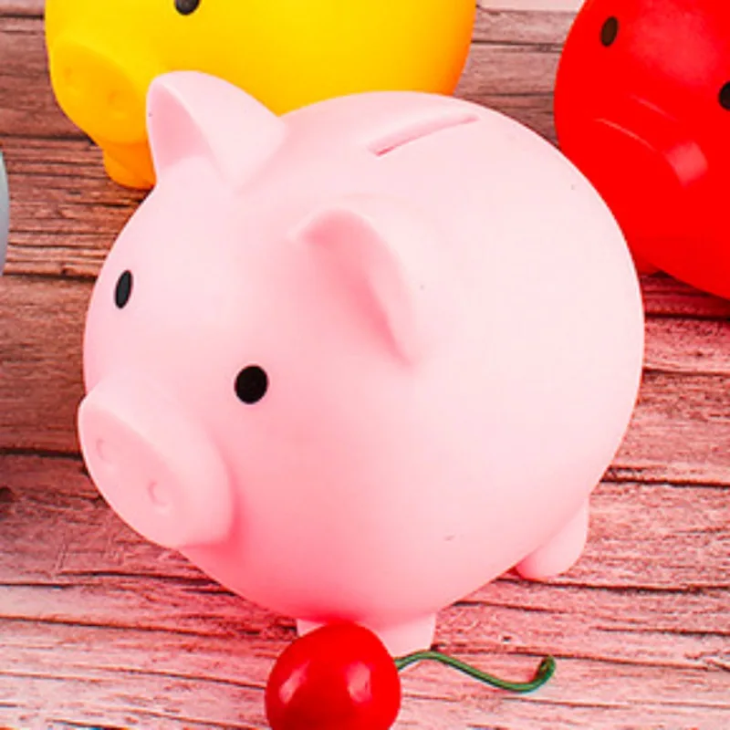 1pcs Cartoon Pig Money Box Piggy Bank Coin Storage Box Kids Toy for Birthday Gift Money Saving Children Bank Small money saving box piggy bank