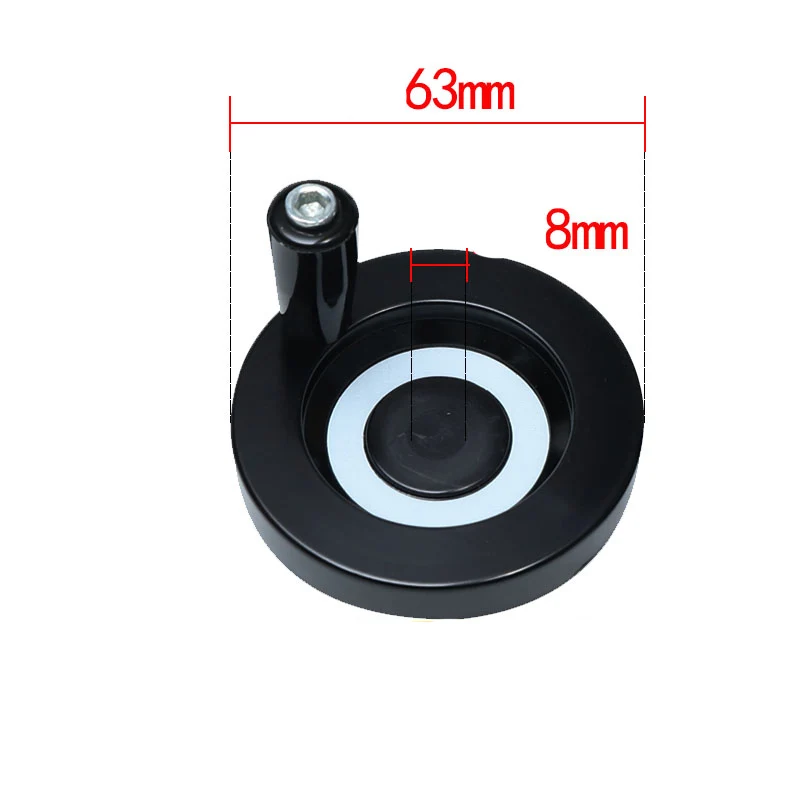 1Pcs cnc handwheel Handwheel Mechanical Hand Wheel CNC 3D Printer Hole Diameter 8mm With Removable Handle Lathe Round Machinery Accessories