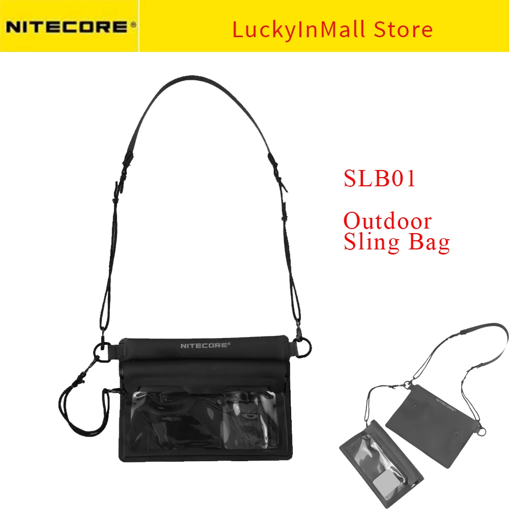 

Nitecore Slb01 2 In 1 Outdoor Sling Black 1l 500d Pvc Fabric Waterproof Mobile Phone Multi-purpose Crossbody Travel