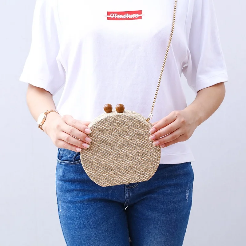 

2023 New Knitted Round Bag Evening Bag Banquet Women's Bag Handheld Diagonal Straddle Bag Lucigirls Mocini Tailor