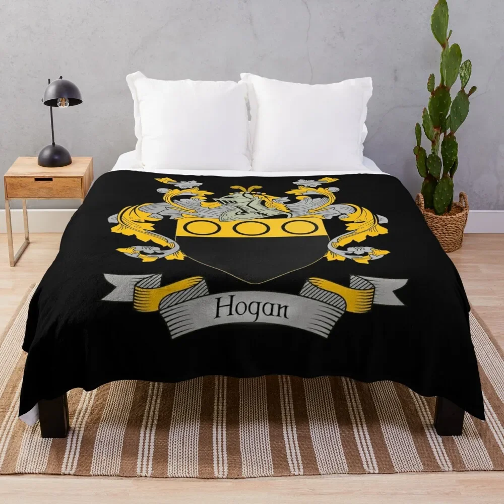 Hogan Coat Of Arms Hogan Family Crest Coperta Da Tiro Regali Di Natale Coperte Da Spiaggia