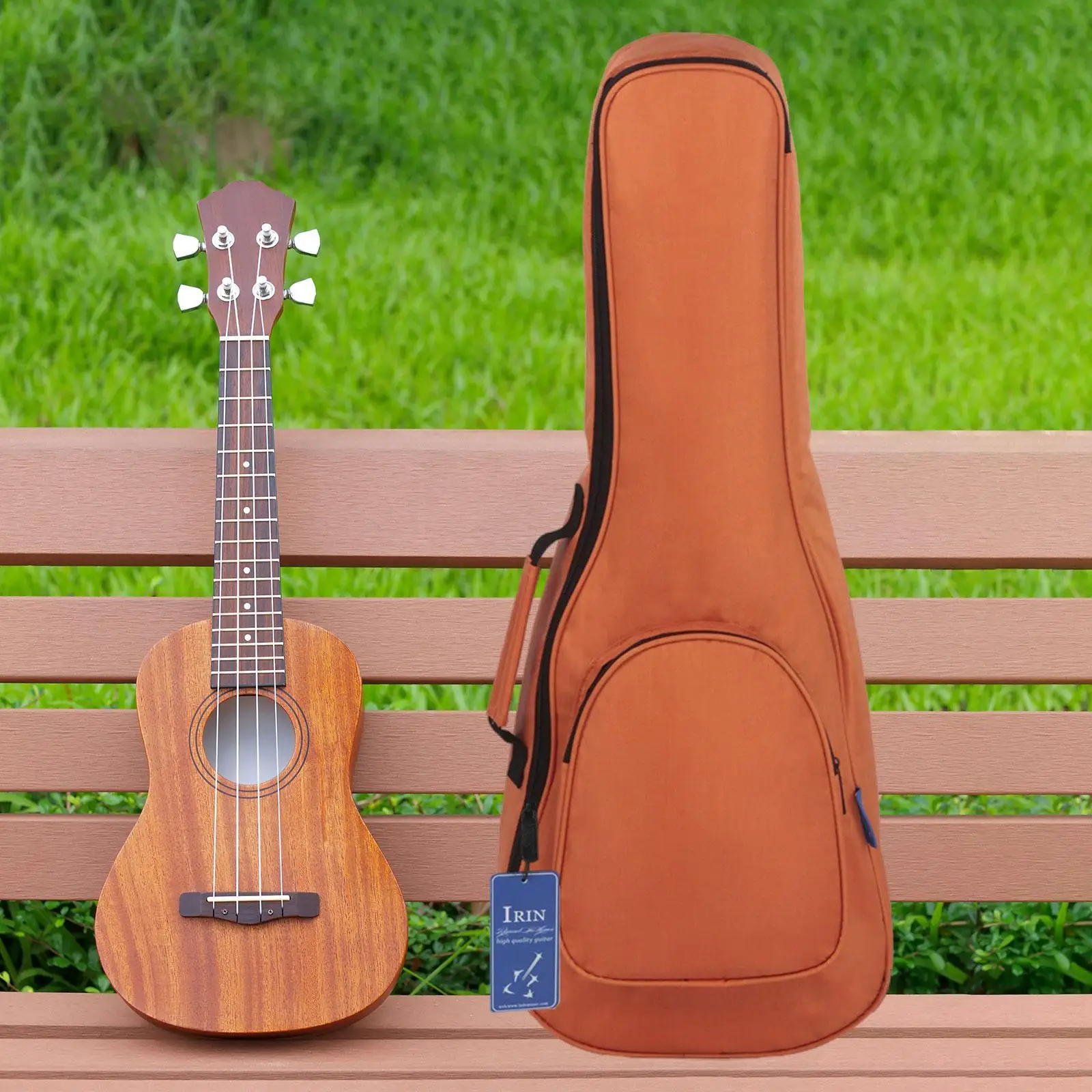 Padded Ukulele Bag Ukulele Double Shoulder Backpack Padded Soft Carring Case Thickened Gig Bag for Travel Camping