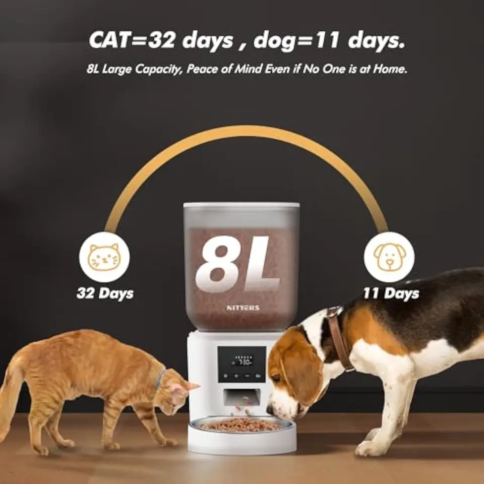 Distributore Automatico Cibo Per Cani E Gatti SOCIO 6L - WiFi, Timer 15 Pasti, Con Registrazione Vocale - Foto 5