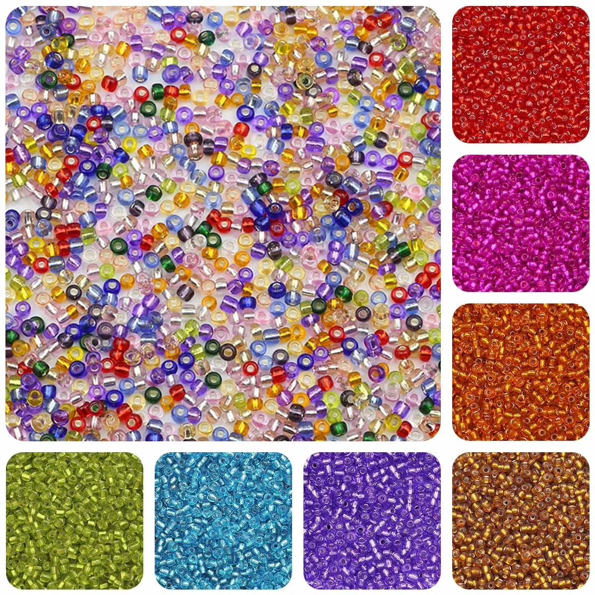 4mm 6/0 Printed Glass Beads Loose Seed Beads for Jewelry Making Diy  Accessories Sewing Kralen Keychain Handmade Jewelry - AliExpress