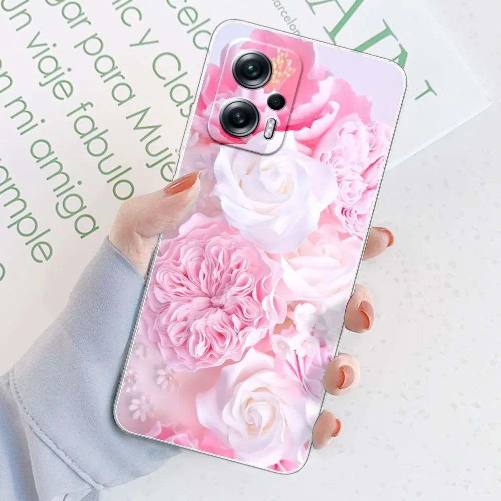 Clear Patterned Bumper TPU Silicone Case - Soft, Stylish Back Cover with Enhanced Protection