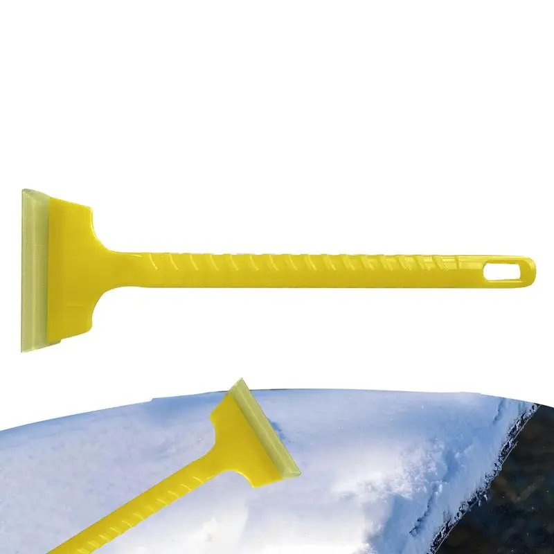 

10 Inch Window Snow Scraper With Sturdy Body Car Snow Shovel Durable Scratch Free Bristle Head Brush For Cars Trucks SUVs