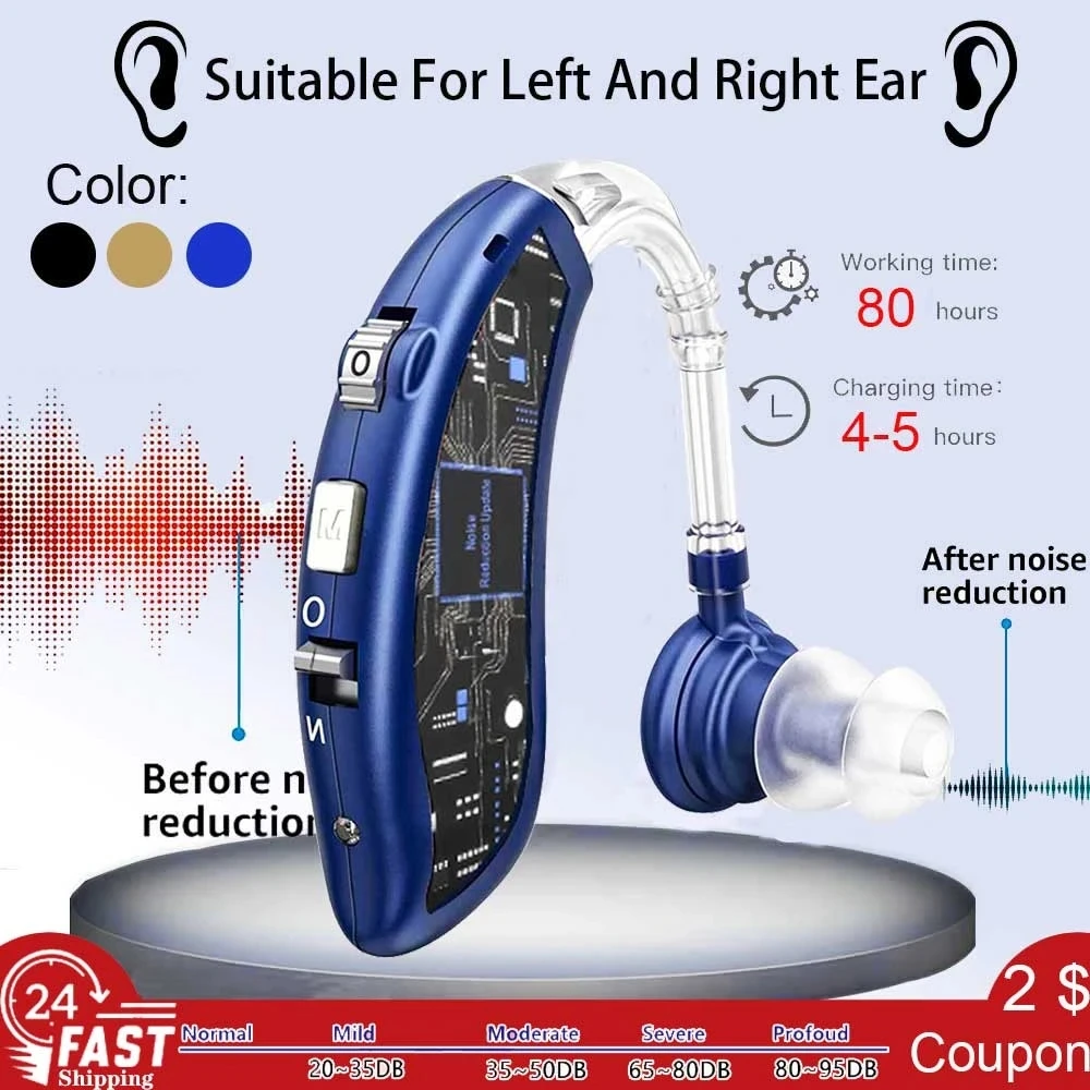 Rechargeable Hearing Aids, High-performance Hearing Aids for Seniors With Hearing Loss, Hearing Aids Designed for Comfort 3