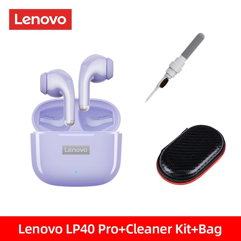 Original Lenovo LP40 Pro TWS Earphones Wireless Bluetooth 5.1 Sport Noise Reduction Headphones Touch Control 250mAH 2022 New 