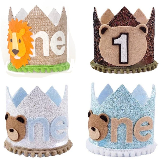 Baby Birthday Crown 1 Year Boy - Sombreros De Fiesta - AliExpress