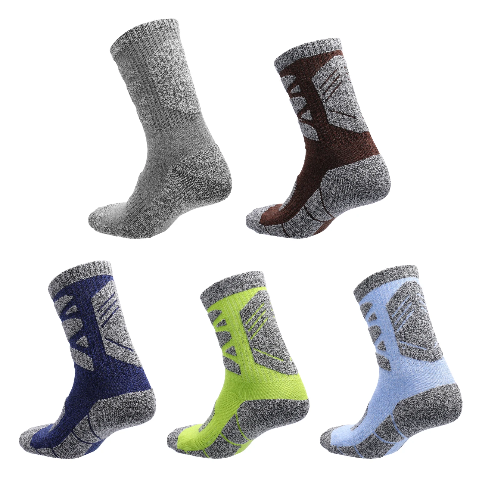 1PairWinterSkiSocksAdultColdWeatherSocksWarmBreathableforWinterSportsSnowboarding