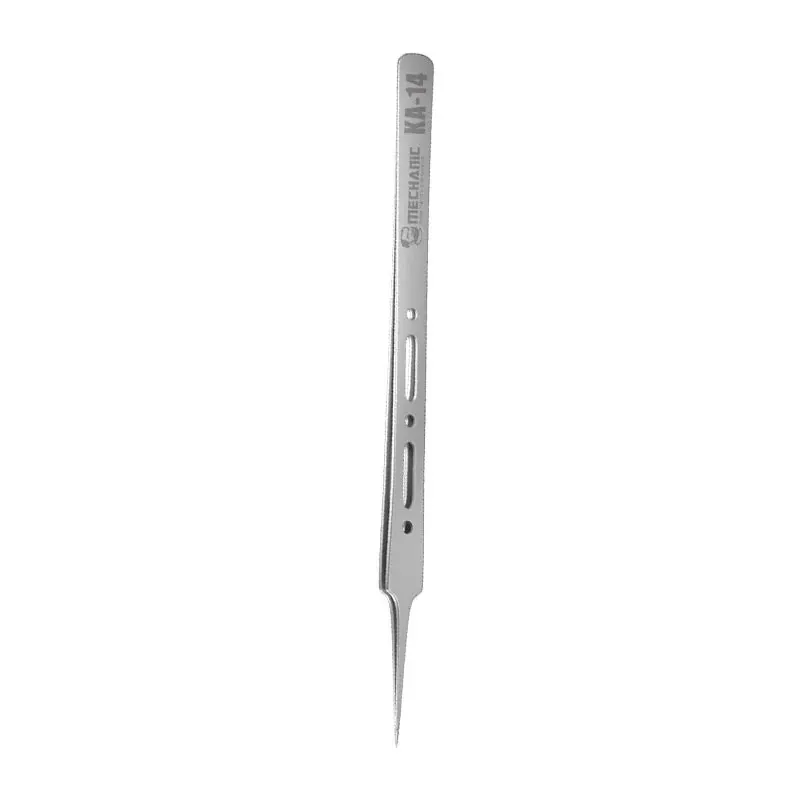 Mechanic KA-14 Micron Extra Tip Tweezers the tip can reach 0.01mm can easily clip 0.008mm fly wire for Electronic Repair