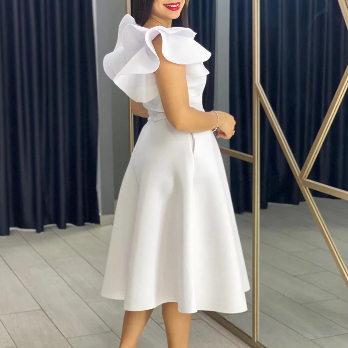Party Wear White Cocktail Dress Canada Elegant Party Dresses For Women V Neck Ruffles Sleeve High Waisted A Line Mid Calf Luxury Birthday Dinner Vestidos Mujer Dress AliExpress 200000345 Party Wear White Cocktail Dress Canada Elegant Party Dresses For Women V Neck Ruffles Sleeve High Waisted A Line Mid Calf Luxury Birthday Dinner Vestidos Mujer Dress AliExpress 200000345