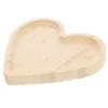Heart Shaped Wooden Pallet Gift Tray Bread Round Practical Food Multi-function Dessert Large Plate 1