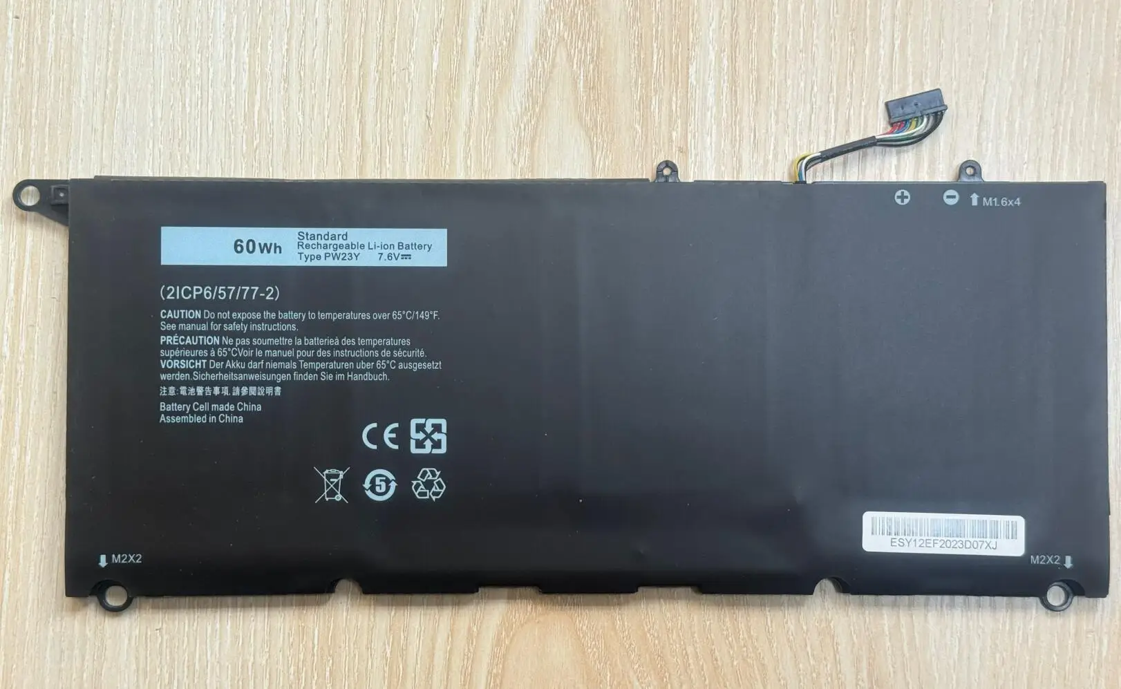 Bateria do portátil para DELL, PW23Y, XPS