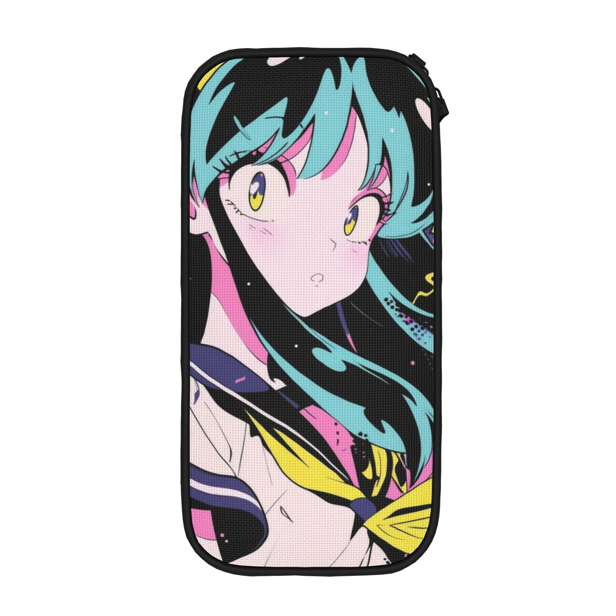 Lum Urusei Yatsura 연필 케이스 새로운 펜 홀더 가방 소녀 소년 대용량 학생 학교 연필 주머니,