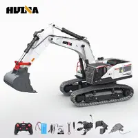 Huina 1594 Full Metal Remote Control Excavator 1/14 Electric Heavy Duty  22 Channels Rc Excavator For Children Toys Model 1