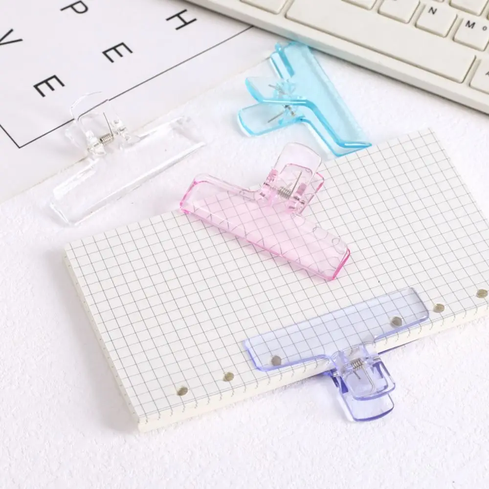 

Korean 2pcs Dovetail Clamp Binding Clips Office School Student Stationery Fixing Clips Memo Clip Page Holder Paperclips