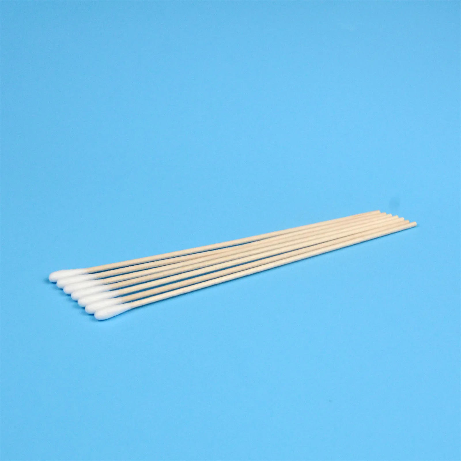 200 pcs Long Wood Cotton Swab Eyelash Extension Tools Medical Ear Care Cleaning Wood Sticks Cosmetic Cotton Swab Cotton Buds Tip 6