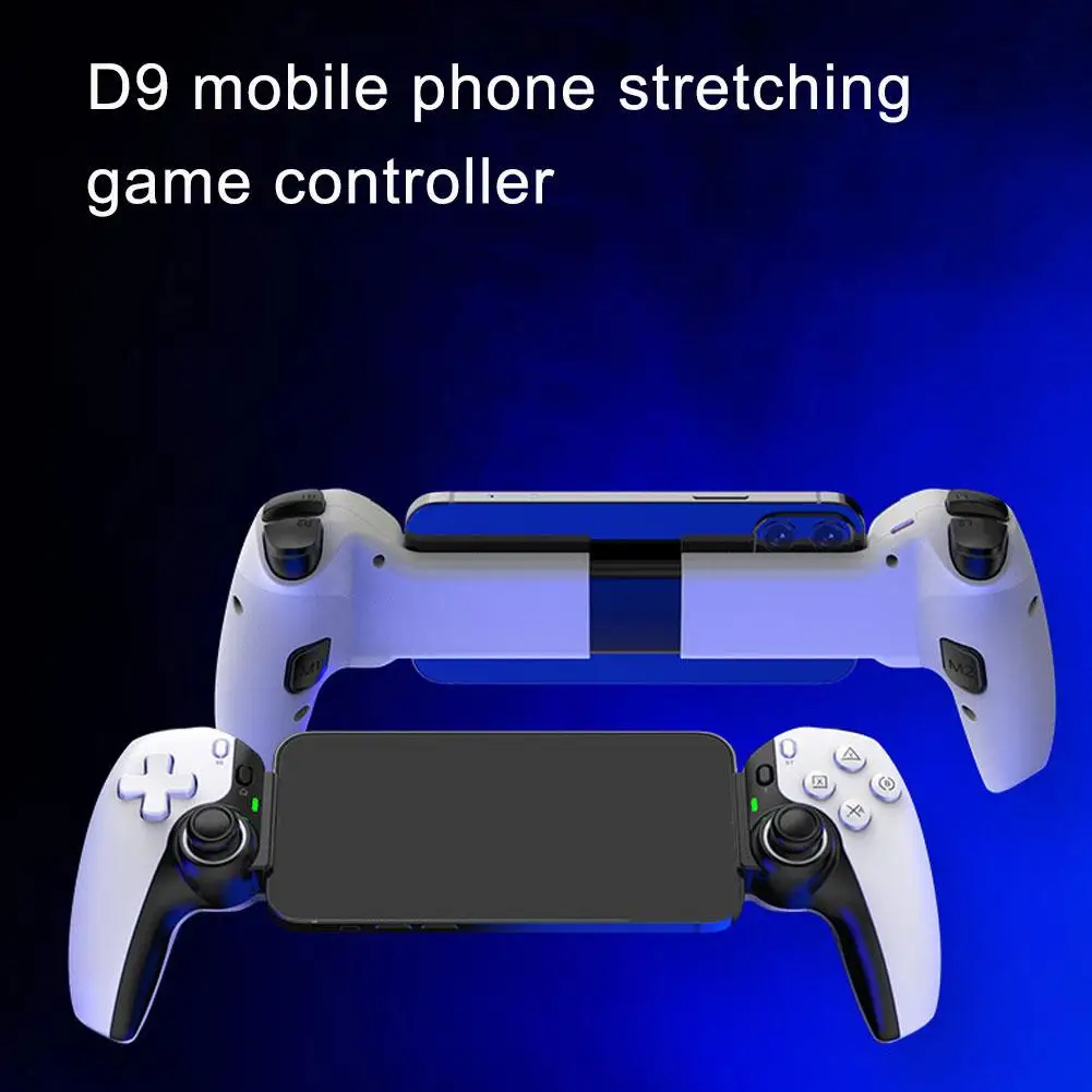 

D9 Telescopic Game Controller Rgb Light Mobile Phone Gamepad With Turbo/6-axis Gyro/vibration For Android Ios Ps4 Switc P5m4