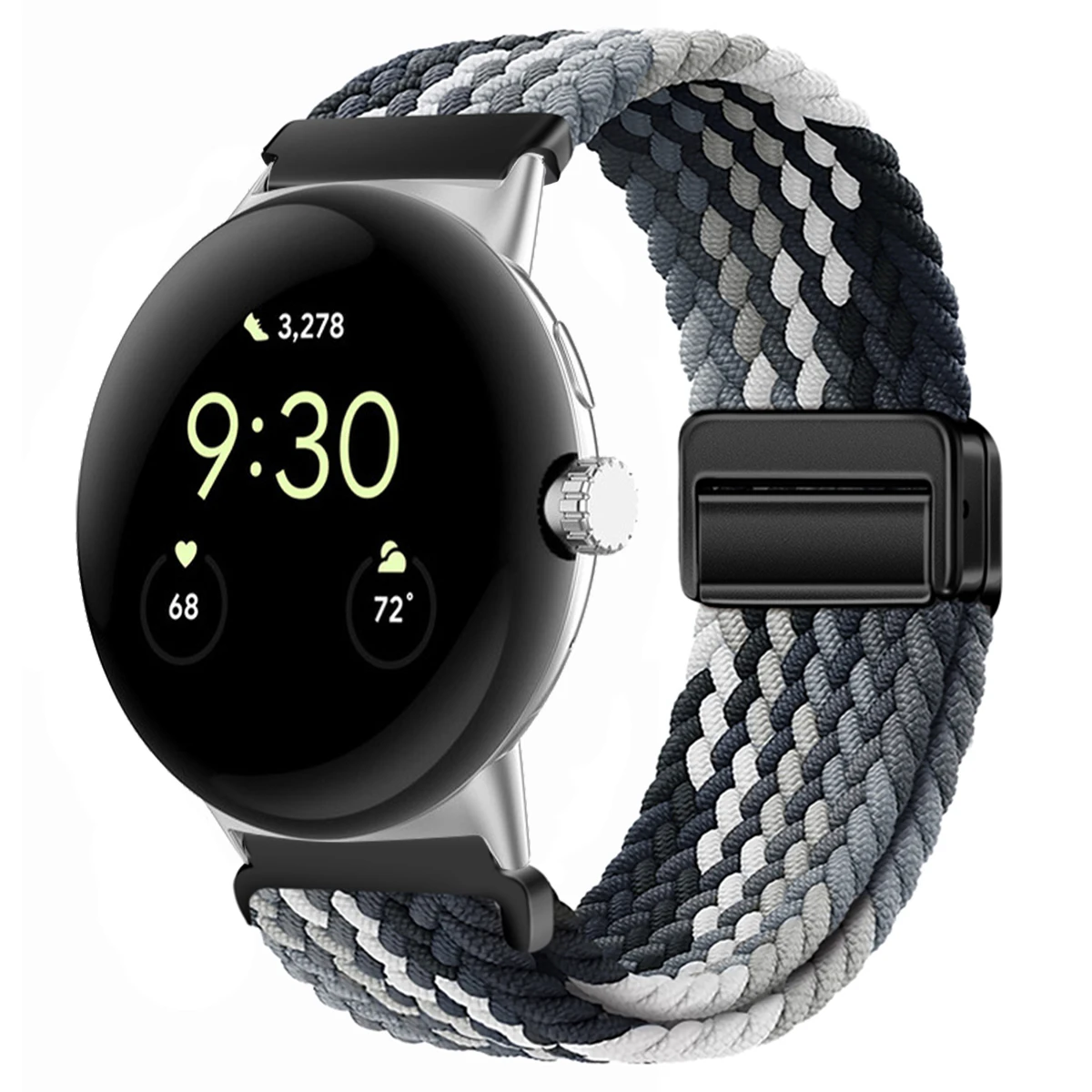 Nylon Braided Magnetic Wristband Bracelet - Universal Fit