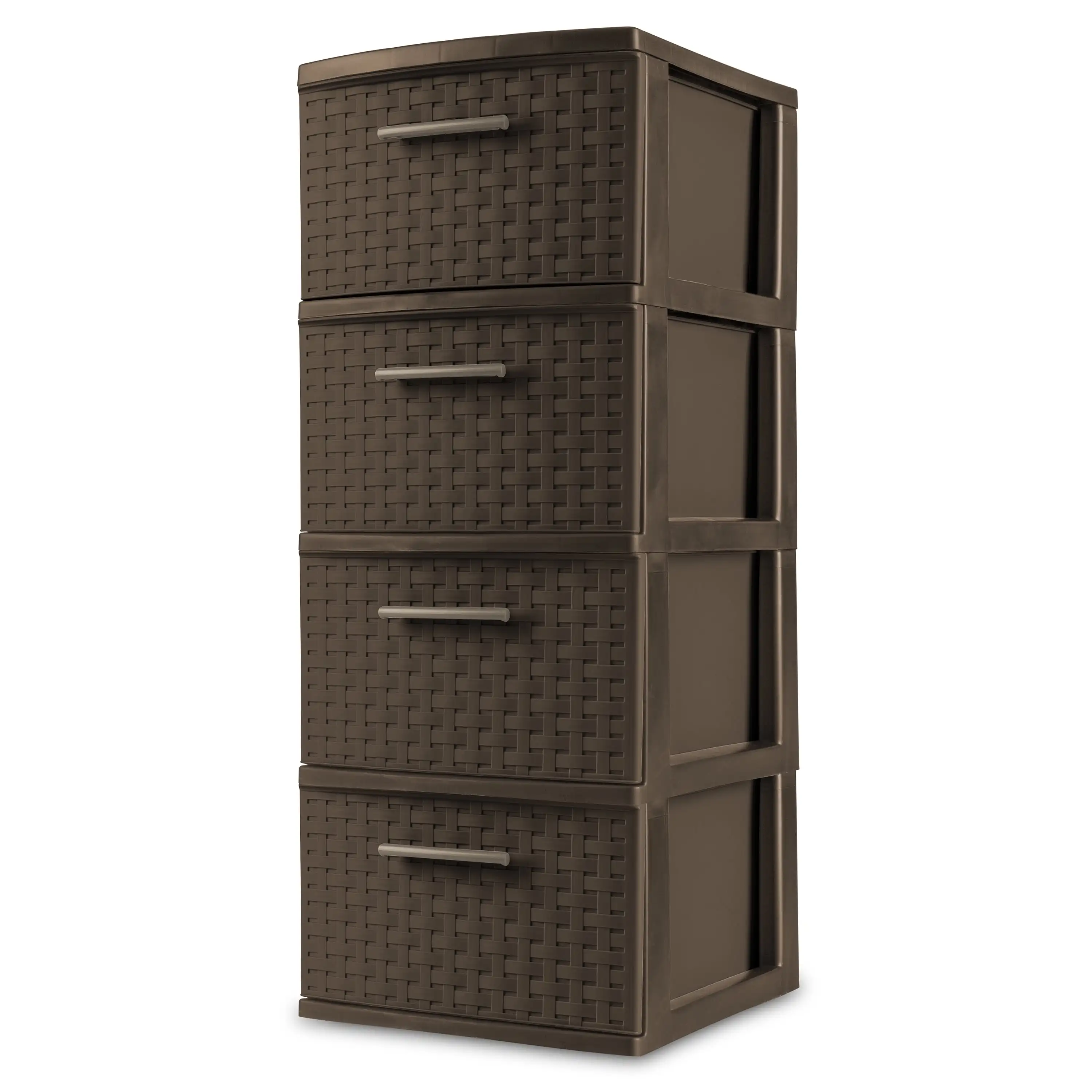 

4 Drawer Weave Tower, Espresso