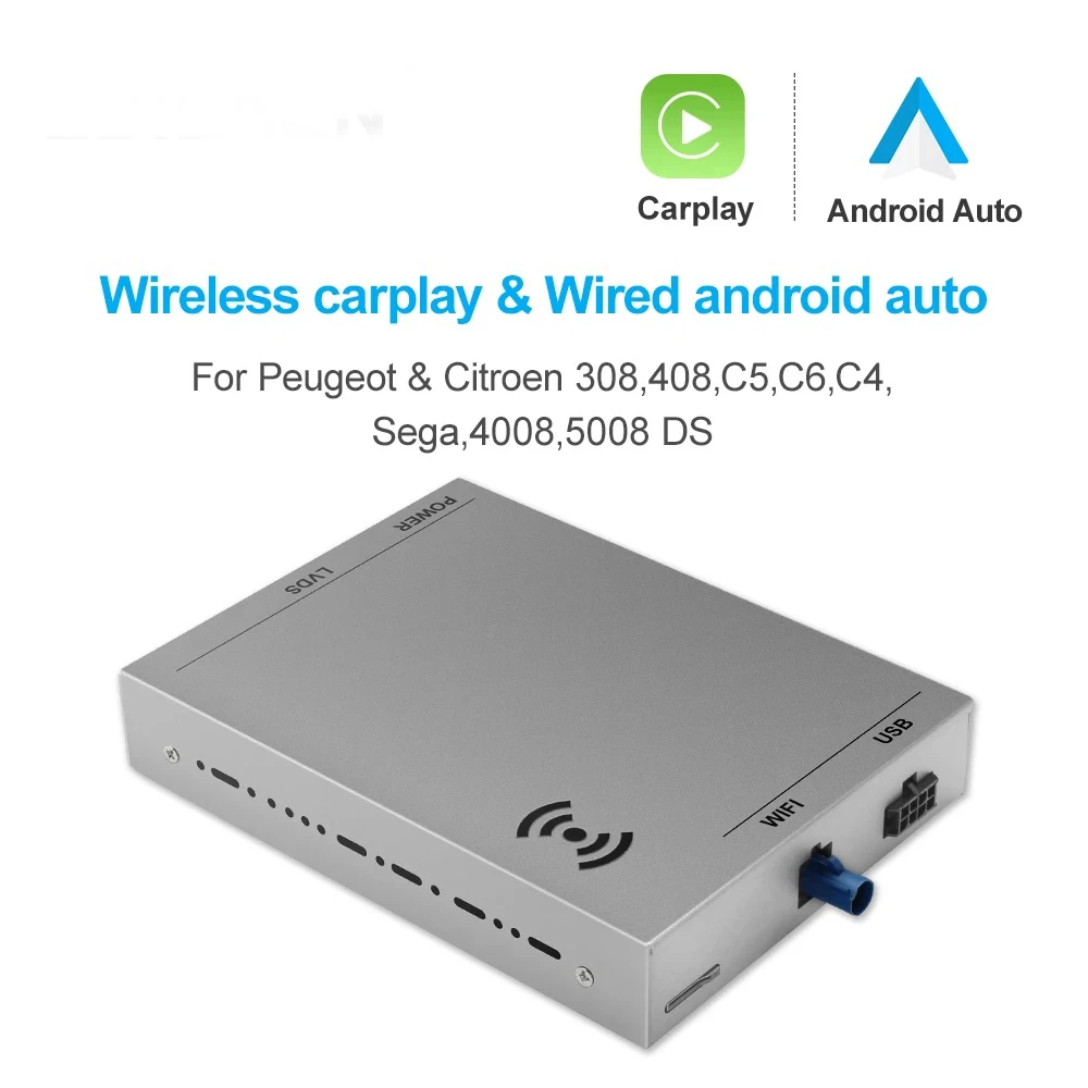 

2022 Wireless Carplay For Citroen C4 SMEG NAC Picasso DS4 DS3 308 508 208 200 Android Auto Ｍodule Box Mirror Link Navigation