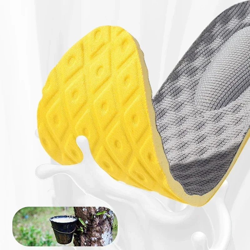 Memory Foam Insoles Soft Latex Women Men Sport Running Foot Support Shoe Pad Breathable Orthopedic Feet Care Insert Cushion 4Pcs