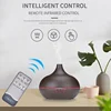 500ml Air Humidifier Aromatherapy Essential Oil Diffuser Wood Grain Ultrasonic Remote Control 7 Color Lights For Home Bedroom 3