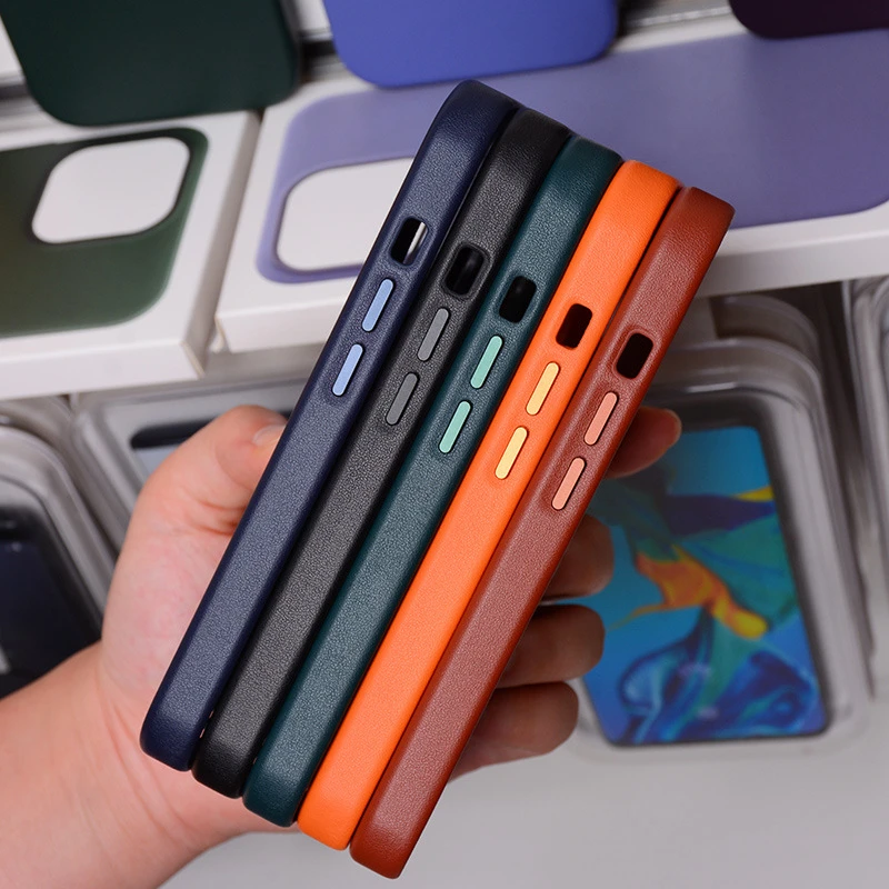 New Luxury New Leather For iPhone 14 Pro Max Plus Magnet Case For Magsaf* Cover Wireless Charging Drop Protect Covers