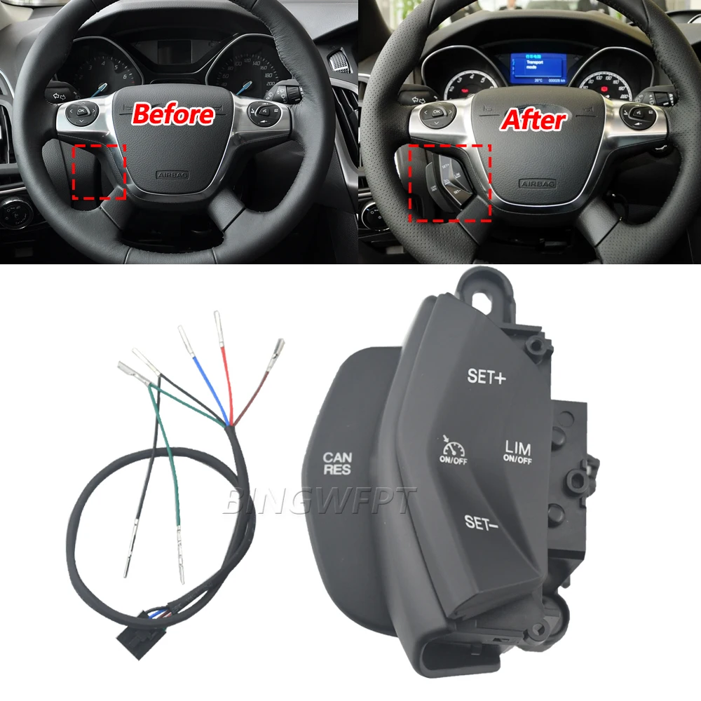Car Cruise Control Switch Speed Control System For Ford Focus 3 2012-2014 kuga 2