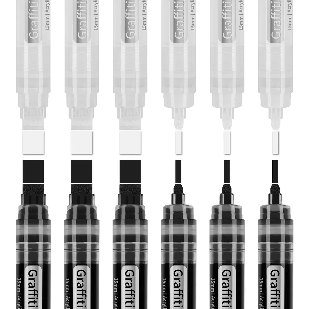 Marker 15mm Wide Tip Large Acrylic Paint Pens for Drawing DIY 5