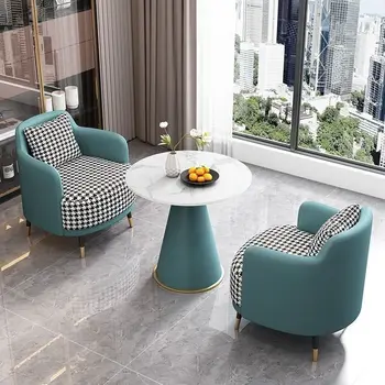 Light Luxury Single Sofa & Coffee Table Set – Chair Combination 4