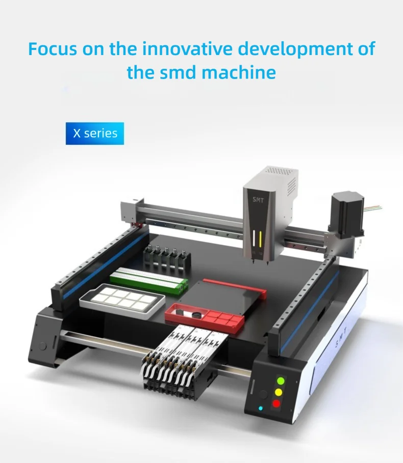 JH 220V/110V Desktop SMT Machine: High-Speed Fully Automatic Triple Vision Camer