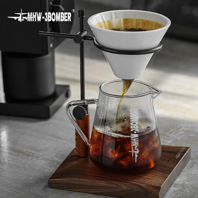 MHW-3BOMBER 500ml Coffee Server Glass Coffee Pot Espresso Dripper Pour Over Maker Brewer Pot Clear Chic Home Kitchen Accessories 5