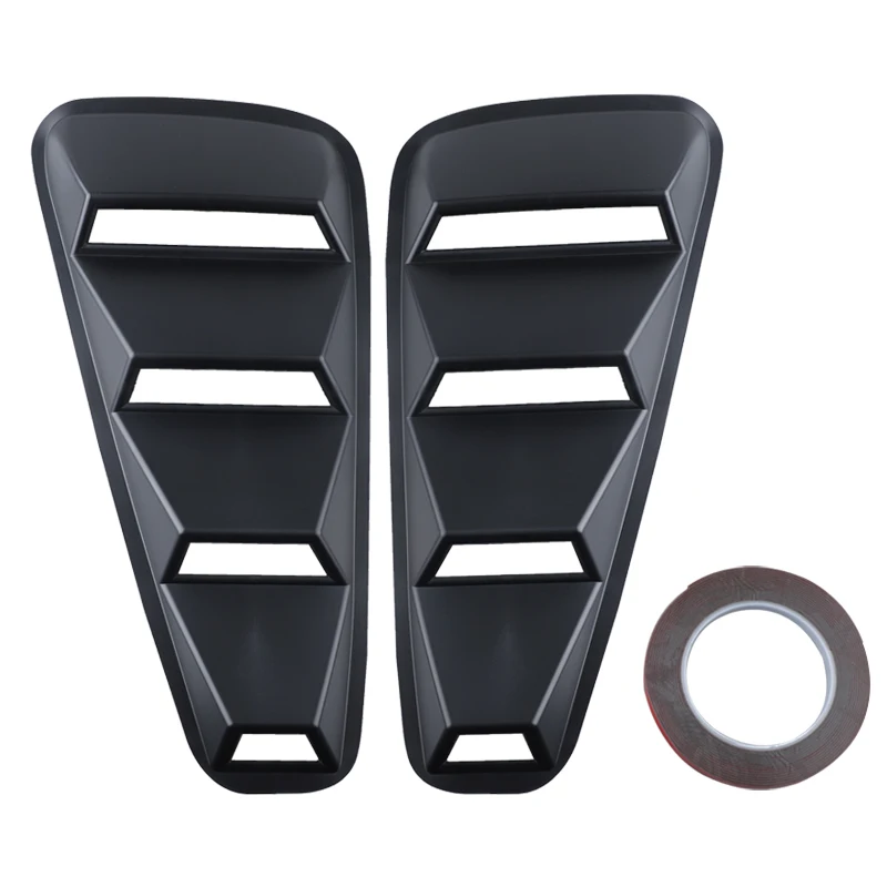 1 Pair 1/4 Quarter Side Window Louvers Scoop Cover Vent For Ford/Mustang 2005-2014 car rear window cover