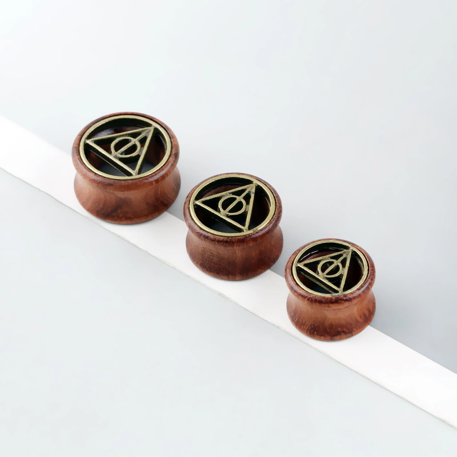 Body Piercing Jewelry 1Pair Wood Ear Plug And Tunnel Earring Ear Guages Plug Stretcher Expander Dermal Piercing
