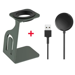 Sleek Metal Charger Stand for Pixel Watch - Wireless Charging Dock with Non-Slip Holder for Smartwatch Charger (Holder with USB Port)