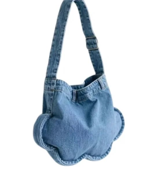 JIAERDI Washed Denim Cloud Bag For Women 2025 New Summer Versatile Large Capacity Handbag Female Retro Shoulder Underarm Bags