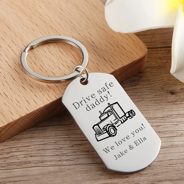 Trucker Dad Personalized Ornament, Big Truck Gifts, Truckers